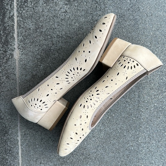 David Tate genuine leather tan Shoes, block heel size 8 - Picture 10 of 13